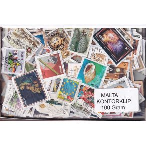 Malta 100 g. Kontorklip - Masser af Billedm�rker.