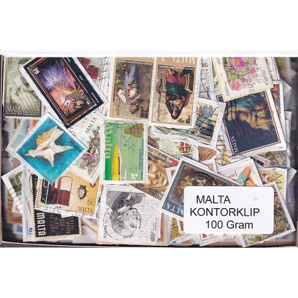 Malta 100 g. Kontorklip - Masser af Billedm�rker.