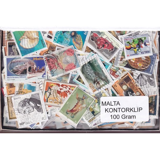 Malta 100 g. Kontorklip - Masser af Billedm�rker.