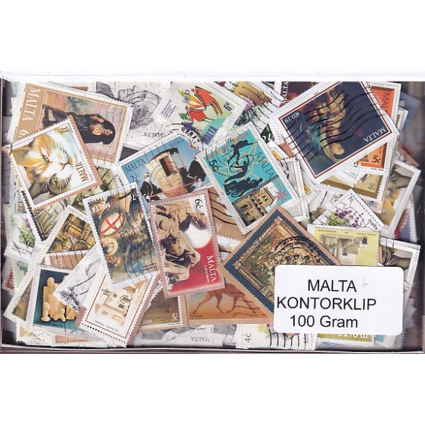 Malta 100 g. Kontorklip - Masser af Billedm�rker.
