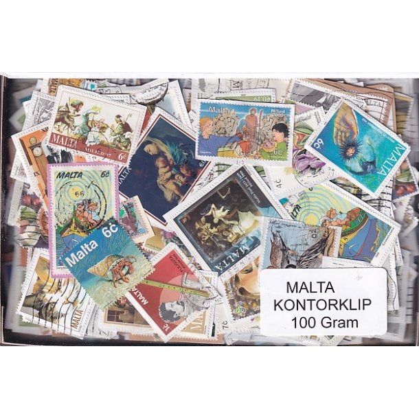 Malta 100 g. Kontorklip - Masser af Billedm�rker.