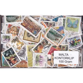 Malta 100 g. Kontorklip - Masser af Billedm�rker.