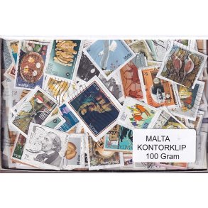 Malta 100 g. Kontorklip - Masser af Billedm�rker.