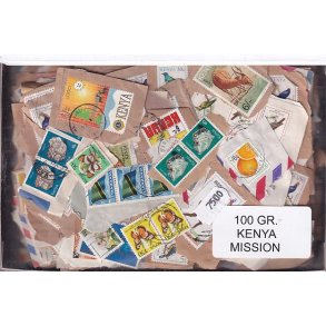Kenya 100 g. Brevvare m. Billedm�rker.