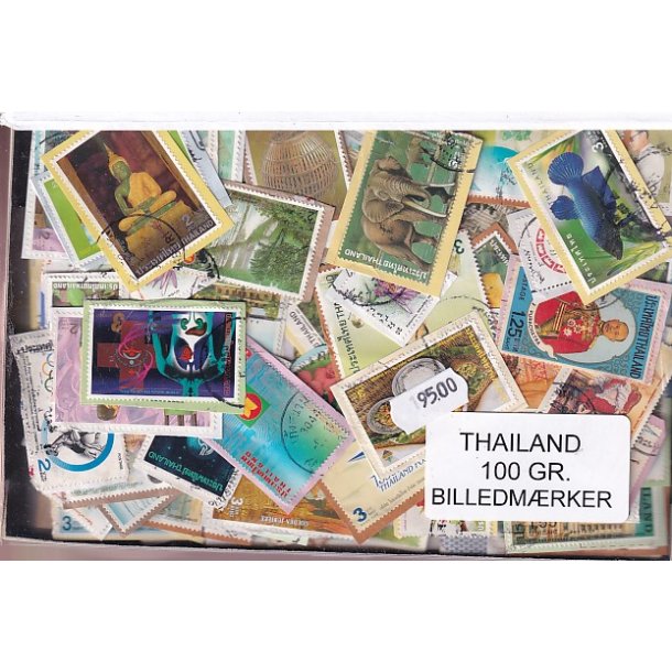 Thailand 100 g. Billedm�rker - T�t Klip.
