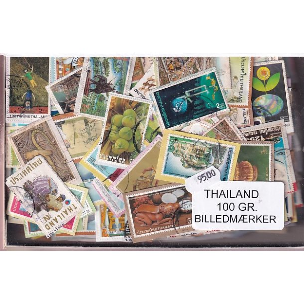 Thailand 100 g. Billedm�rker - T�t Klip.