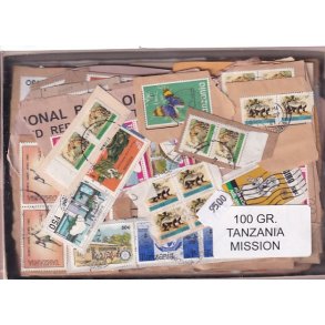 Tanzania 100 g. Mission m. Billedm�rker