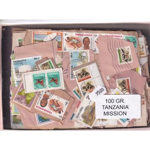 Tanzania 100 g. Mission m. Billedm�rker