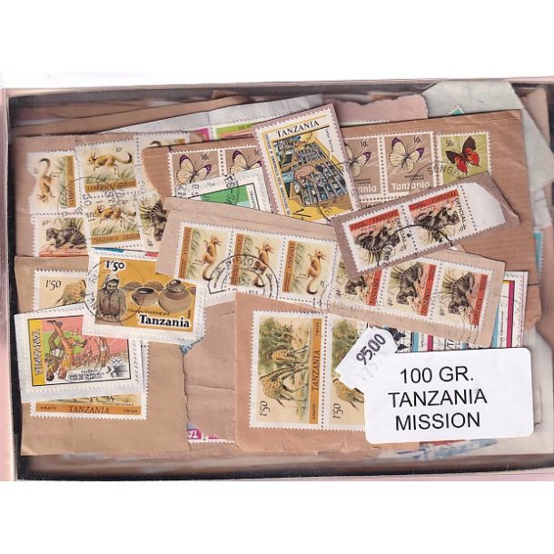 Tanzania 100 g. Mission m. Billedm�rker