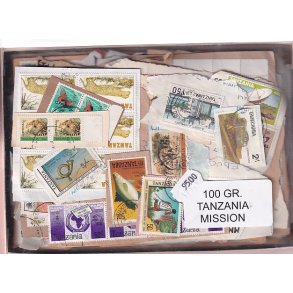 Tanzania 100 g. Mission m. Billedm�rker