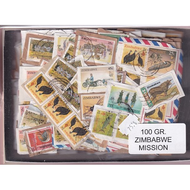Zimbabwe 100 g. Missionsvare