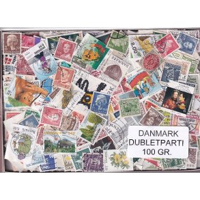Danmark Dubletparti 100 g. - Nyt parti - Hjemkommet 4 - 10 - 2022