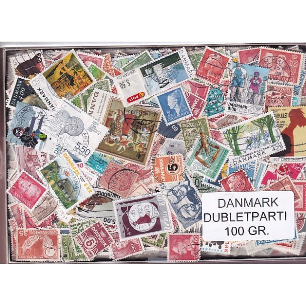 Danmark Dubletparti 100 g. - Nyt parti - Hjemkommet 4 - 10 - 2022