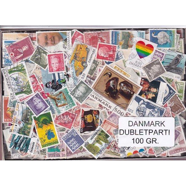 Danmark Dubletparti 100 g. - Nyt parti - Hjemkommet 4 - 10 - 2022