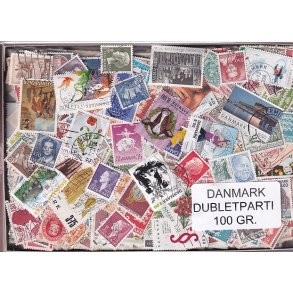 Danmark Dubletparti 100 g. - Nyt parti - Hjemkommet 4 - 10 - 2022