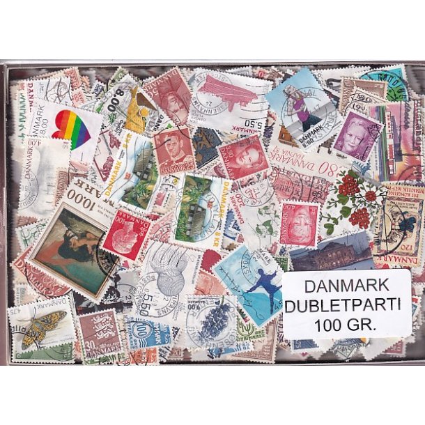 Danmark Dubletparti 100 g. - Nyt parti - Hjemkommet 4 - 10 - 2022