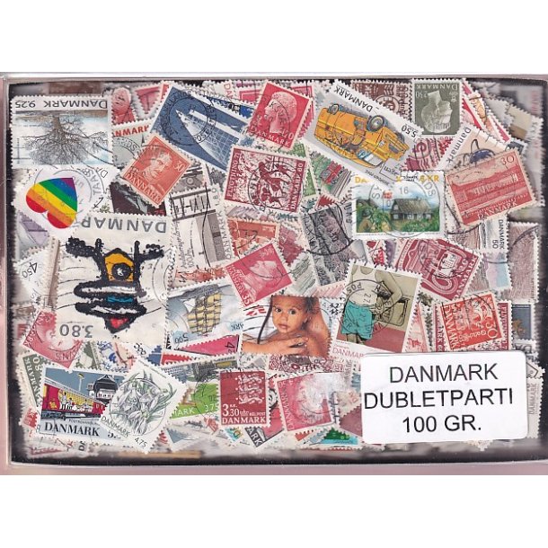 Danmark Dubletparti 100 g. - Nyt parti - Hjemkommet 4 - 10 - 2022