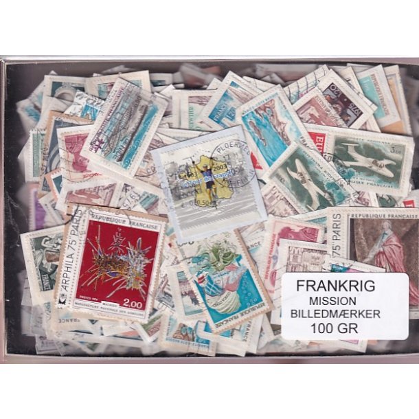 Frankrig - Mission Billedm�rker - Meget blandet - T�t enkeltklip.