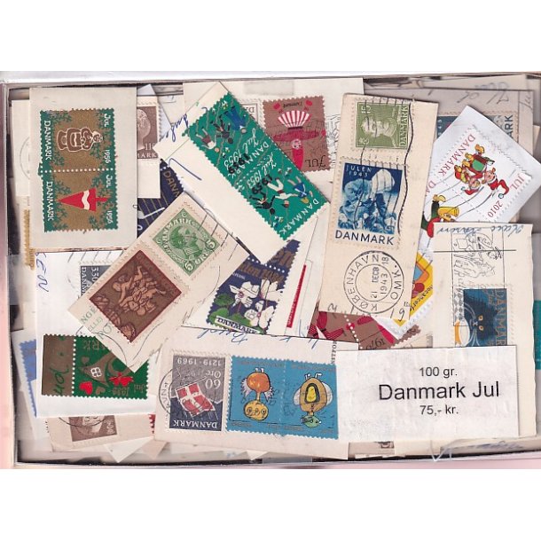 Danmark 100 g. Julem�rkeafklip.