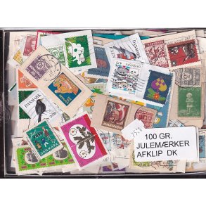 Danmark 100 g. Julem�rkeafklip.