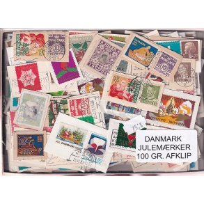 Danmark 100 g. Julem�rkeafklip.