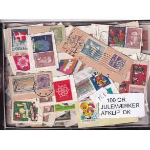 Danmark 100 g. Julem�rkeafklip.