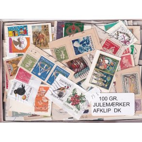 Danmark 100 g. Julem�rkeafklip.