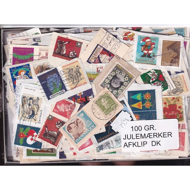 Danmark 100 g. Julem�rkeafklip.