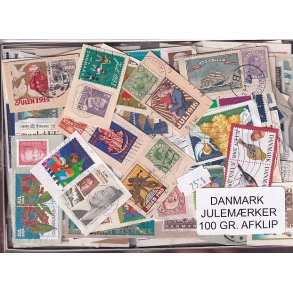Danmark 100 g. Julem�rkeafklip.