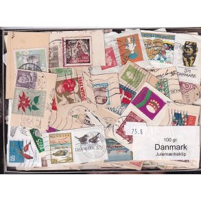 Danmark 100 g. Julem�rkeafklip.