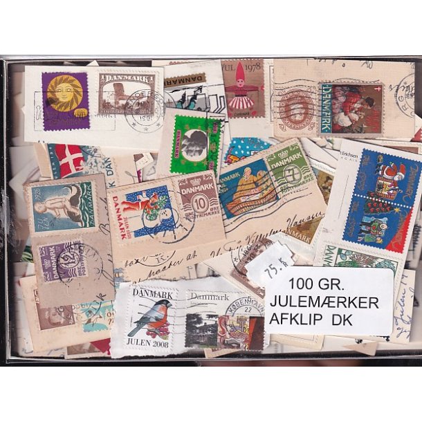 Danmark 100 g. Julem�rkeafklip.