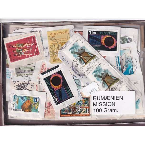 Rum�nien 100 g. Brevvare m. Billedm�rker