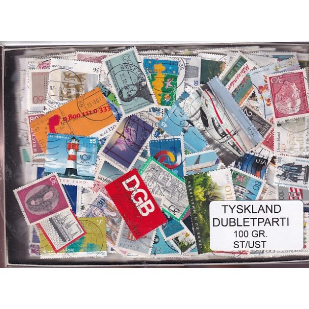 Tyskland Dubletparti - 100 gram afvaskede frim�rker.