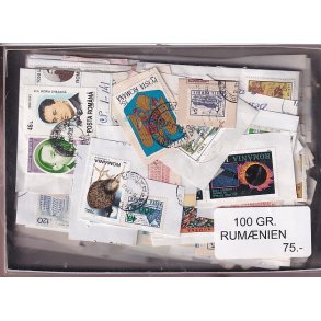 Rum�nien 100 g. Brevvare m. Billedm�rker