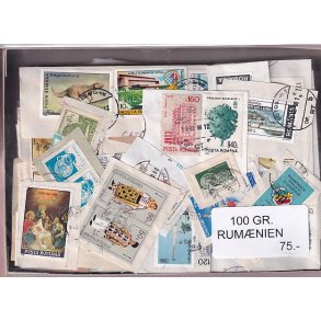 Rum�nien 100 g. Brevvare m. Billedm�rker