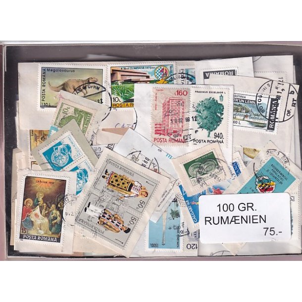 Rum�nien 100 g. Brevvare m. Billedm�rker