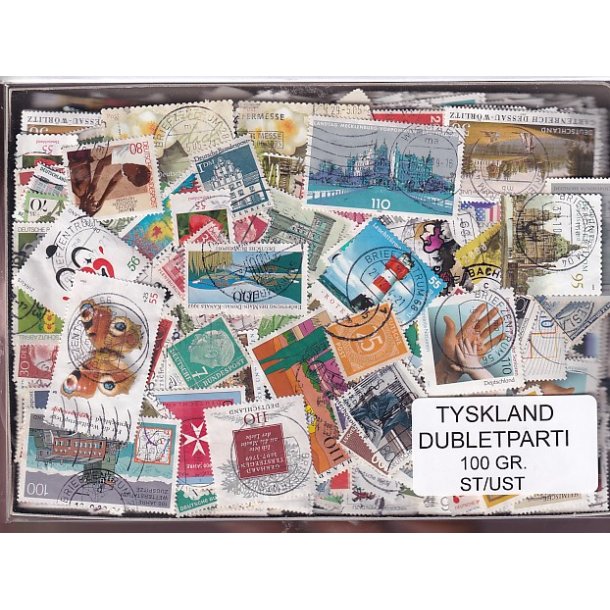 Tyskland Dubletparti - 100 gram afvaskede frim�rker.