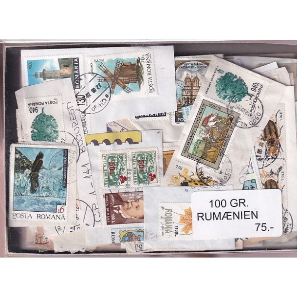Rum�nien 100 g. Brevvare m. Billedm�rker