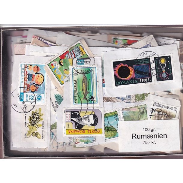 Rum�nien 100 g. Brevvare m. Billedm�rker