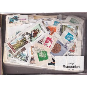 Rum�nien 100 g. Brevvare m. Billedm�rker
