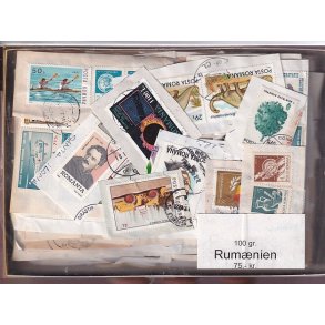 Rum�nien 100 g. Brevvare m. Billedm�rker