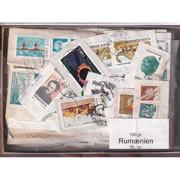 Rum�nien 100 g. Brevvare m. Billedm�rker
