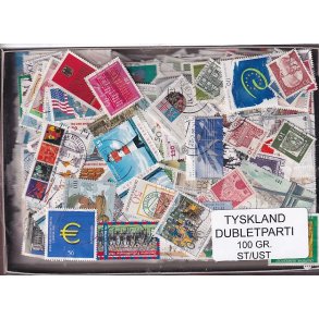 Tyskland Dubletparti - 100 gram afvaskede frim�rker.
