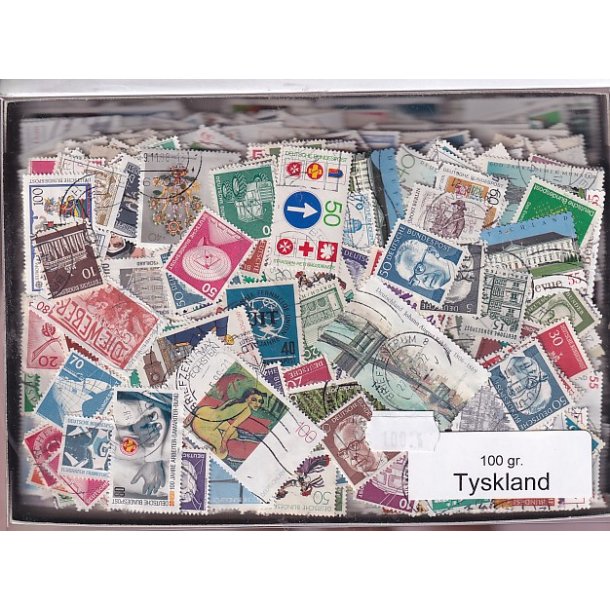 Tyskland Dubletparti - 100 gram afvaskede frim�rker.