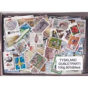 Tyskland Dubletparti 100g. 90% Billedmrker.