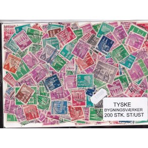 Tyske Bygningsvrker. 200 Stk. St/ust.