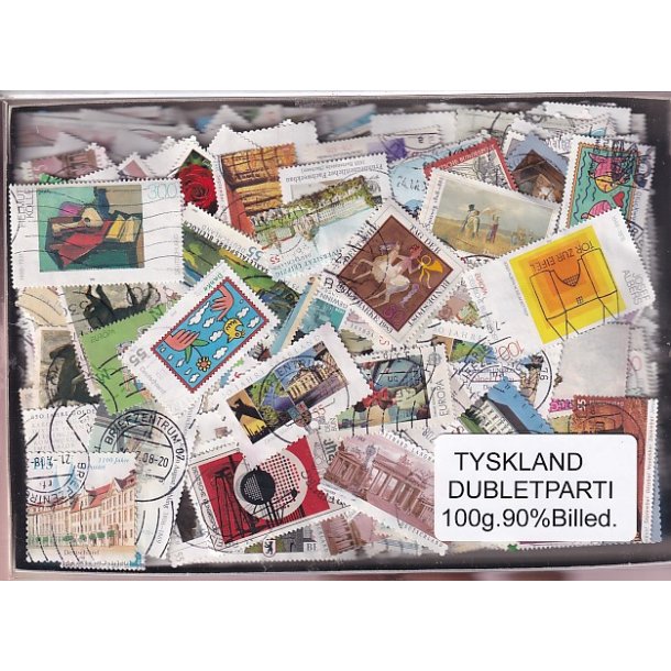 Tyskland Dubletparti 100g. 90% Billedmrker.