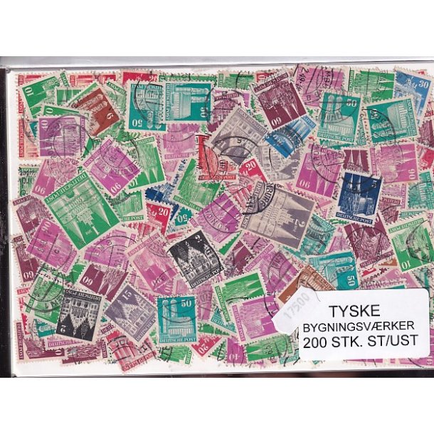 Tyske Bygningsvrker. 200 Stk. St/ust.