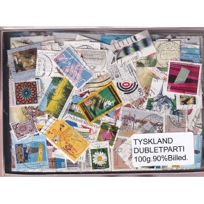 Tyskland Dubletparti 100g. 90% Billedmrker.