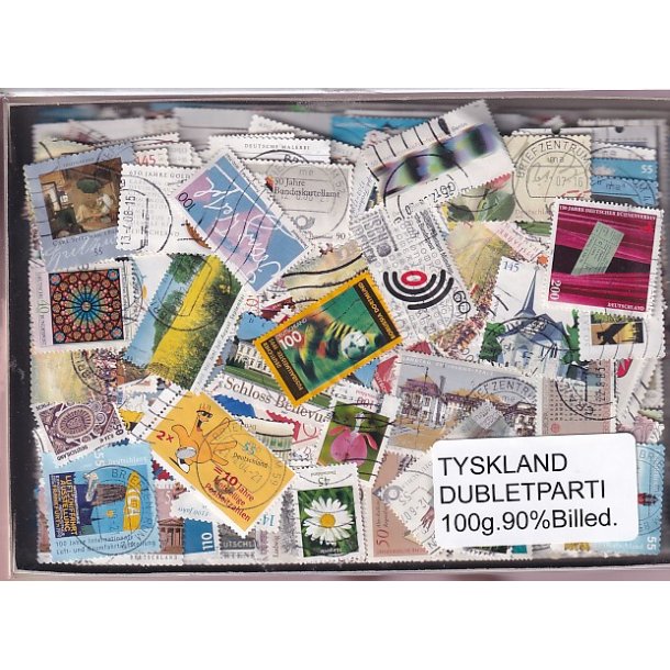 Tyskland Dubletparti 100g. 90% Billedmrker.